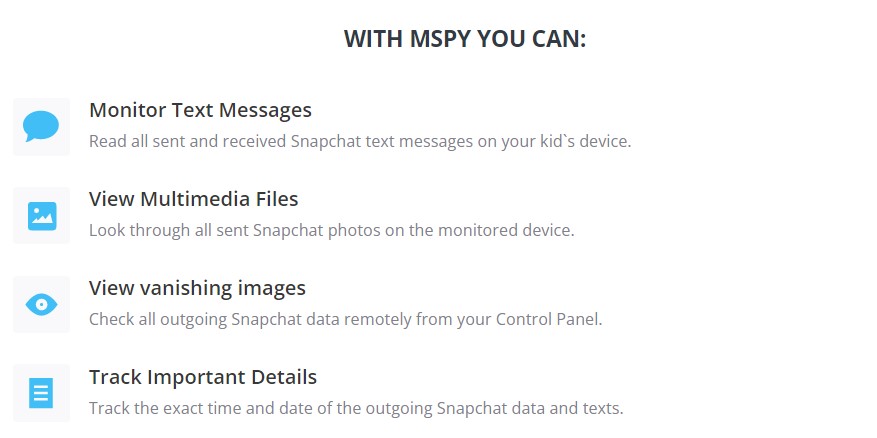 Spy on Snapchat cheater with mSpy