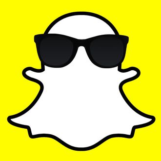 Logo-of-Snapchat-app-wearing-sunglasses